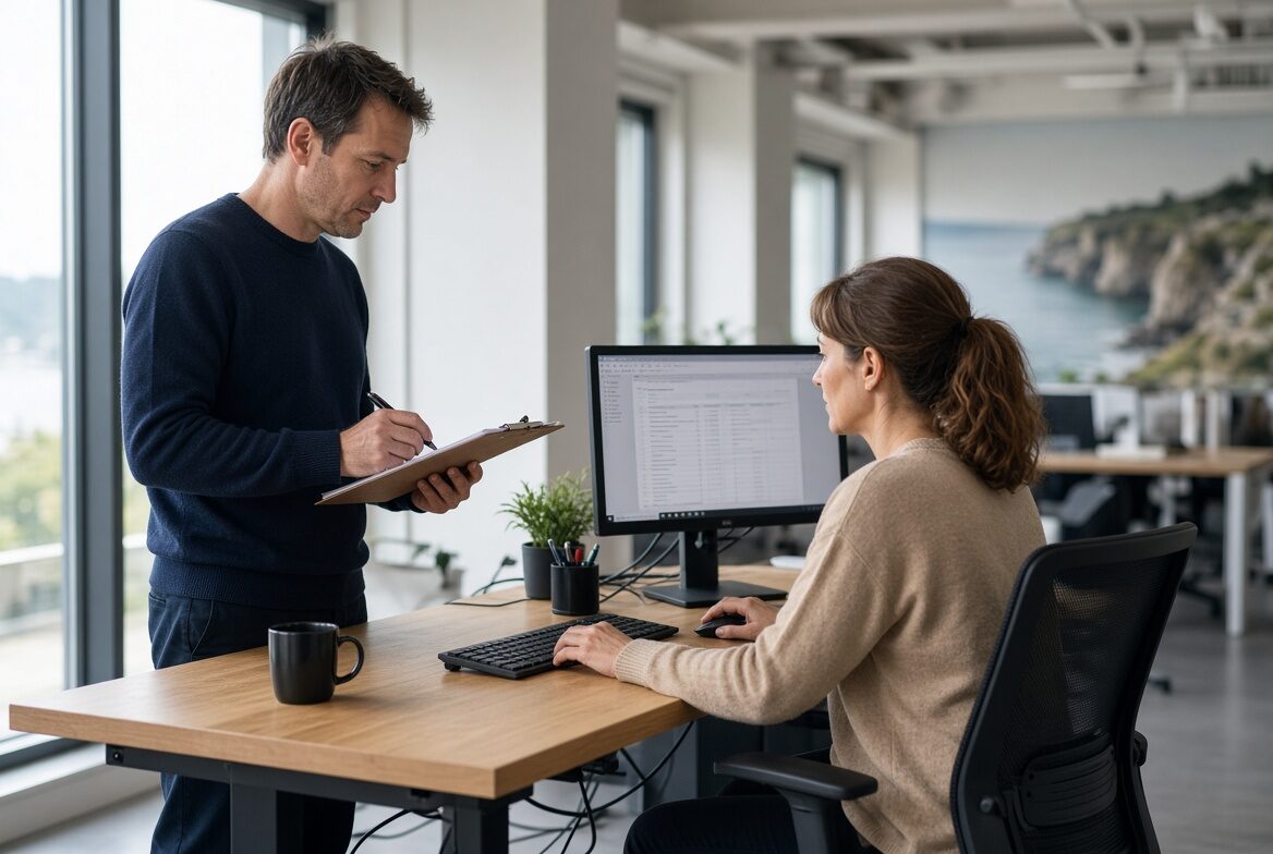 Analyse d'un poste de travail sur écran